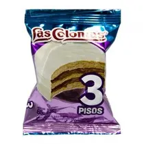 Alfajor Las Colonias Recheio Doce de Leite Cobertura Branca 65G