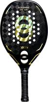 Raquete de Beach Tennis Joog Supreme 18K Pro Full Carbon Eva Soft - Preto/Dourado