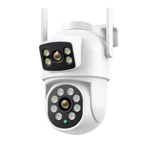 Camera de Segurança Smart Wifi Mannatech Q30 / Dual Lens / Microfone / Alarma / Detecção Humana / Visao Noturna / App Icsee - Branco