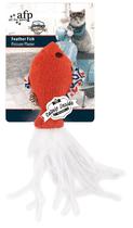 Brinquedo de Pelucia para Gato Afp 2566 Feather Fish - Laranja