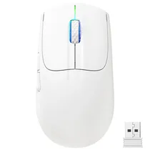 Mouse Gamer Attack Shark X5 Wireless / Bluetooth / RGB - Branco (GBT-26245-2010)