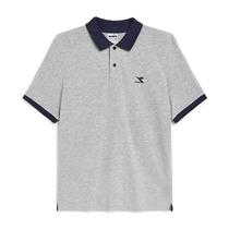 Diadora Ropas Polo Core Light 102179369-D0211 Masculino 100% Algodon Grey Melange