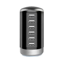 Estación de Carga Satellite A-R20U 6 Puertos USB-A 30W Negro