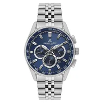 Relogio Analógico Masculino Daniel Klein DK.1.14001-2 Exclusive Gent / Pulseira de Aço Inoxidável - Prata/Azul