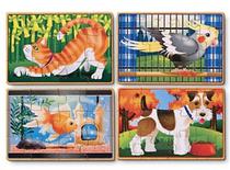 Puzzles Animais Madera Melissa & Doug 13790 (4 X 12 Pecas)