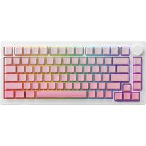 Teclado Gamer Mecanico Akko Monsgeek M1W V3 SP RGB 75% Hot Swap Sem Fio - Moonlight White (Ingles)