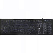 Teclado Mtek KB-7269L-Esp LED USB - Preto (Espanhol)