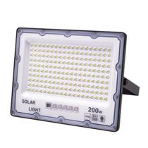 Refletor LED Solar Flood Light 200W S2283 com Placa Solar / Interruptor de Tempo / Control Inteligente / Wireless / IP666