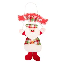 Enfeite Pendente Natal Papai Noel 25X39CM