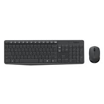 Kit Teclado + Mouse Sem Fio Logitech MK235 - Preto (Espanhol)