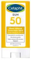 Protetor Solar Cetaphil Sun 50 Sheer Mineral Sunscreen - 14G