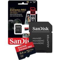 Cartao de Memoria Micro 64GB Sandisk Extreme 170MB/s