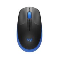 Mouse Logitech M190 - Sem Fio - 1000 Dpi - Preto e Azul