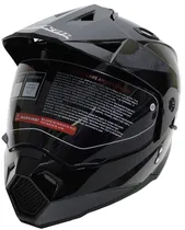 Capacete para Moto Jiekai JK-802 Flat Black - (Dark Visor)