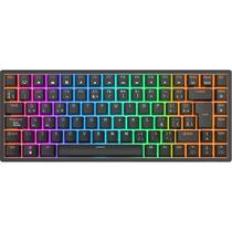 Teclado Mecanico Royal Kludge RK84 75% RGB Sem Fio Switch Brown - Preto (Espanhol)