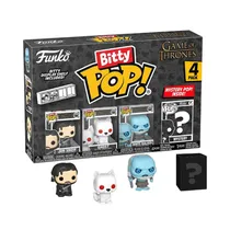 Muñeco Funko Bitty Pop Games Of Thrones Jhon Snow Ghost White Walker 4 Piezas