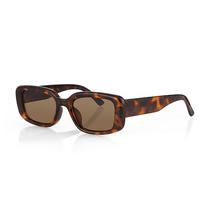 Oculos de Sol Feminino Daniel Klein DK4316-4 / Estilo Retangular - Animal Print/Marrom