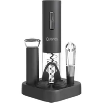 Abridor Elétrico de Vinho Quanta QTKAV610 6 Em 1 Recarregável - Preto