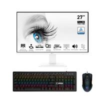 Monitor 27" MSI MP273AW Business Flat 100HZ 1MS White + Mouse/Teclado