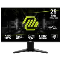 Monitor Gamer MSI Mag 255F E20 25" FHD 200HZ / 0.5MS - Preto