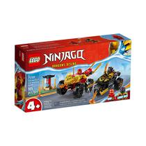 Juguete de Construccion Lego Ninjago Dragons Rising Kai And Ras's Car And Bike Battle 71789 103 Piezas