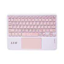 Teclado Mini Magnetico Luo LU-BT031 Slim Bluetooth 10" - Branco/Rosa