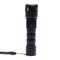 Lanterna LED Flashlight Multi Function A64 / 8800MAH / Recarregavel - Preto