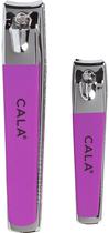 Corta Unha Cala Clipper Duo 50812 - Roxo (2 Pecas)