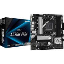 Placa Mãe Asrock AM4 A520M PRO4 DDR4 / HDMI / VGA / DP / USB-C / Lan / USB