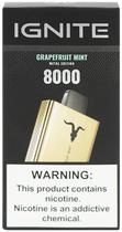 Vape Descartavel Ignite V80 Grapefruit Mint 8000 Puffs Metal Edition Gold