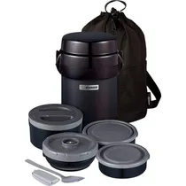 Pote Térmico Zojirushi SL-JBE14BZ com 4 Potes - Preto