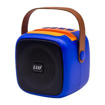 Mini Speaker Luo LU-3209 com Bluetooth / 5W / 5V - Azul/Laranja