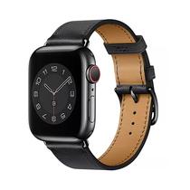 Correa de Cuero Wiwu Attelage para Apple Watch 38 - 40 - 41MM Negro