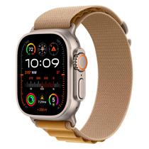Apple Watch Ultra 2 MX4F3LW/A Celular + GPS Caixa de Titanio Natural 49MM - Loop Alpine Canela