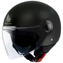Capacete MT Helmets Street s Solid A1 - Aberto - Tamanho L - Matt Black