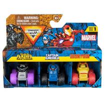 Spin Master Vehiculos Monster Jam Minis Marvel, Pack X 3 Unid. Plastico 3 Anos+ Multicolor