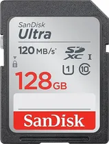 Cartão de Memoria SD Sandisk SDSUN4-128G-Ultra 120MB/s