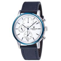 Relogio Analogico Daniel Klein Exclusive DK11852-4 Masculino, Couro - Azul