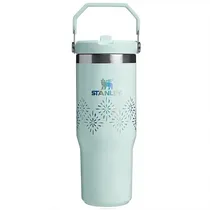 Garrafa Térmico Stanley Classic Iceflow Flip Straw Tumbler de 887 ML - Seaglass Gloss