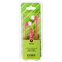 Fone de Ouvido Coby CE103 com Microfone - Rosa