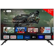 Smart TV LED de 32" JVC LT-32KB138 HD com Wi-Fi/ HDMI/ USB/ Google TV/ Bivolt - Preto