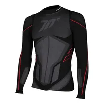 Camisa Térmica para Motociclista Seventy Degrees SD-CT1 - Unissex - Tamanho XXL - Preto