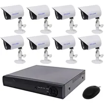 Kit CCTV Tucano K8 1200TVL com 8 Câmeras FHD/DVR de 8 Canais