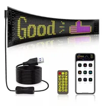 Letrero LED Programável Matrix Painel para Carro 19264 Flexivel / Bluetooth