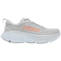 Hoka Calzados Bondi 8 1127952-HMLR Harbor Mist Lunar Rock -Forro de Malla Con Contenido Reciclado -Plantill Grey