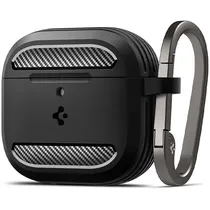 Capinha para Airpods 4 Spigen Rugged Armor ACS08642 - Preto