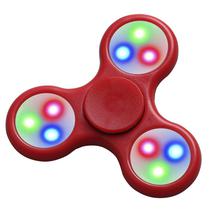 Spinner Fidget Anti Stress LED Vermelho