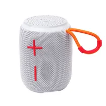 Speaker / Caixa de Som Ur US-05 com Bluetooth V5.3 / USB / TF / Aux / com LED - Cinza