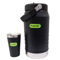 Garrafa Térmica Ecopower EP-G110 1900ML + com Cuia 140ML - Preto