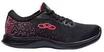 Tênis Olympikus Venus 2/939 Preto/Rosa - Feminino